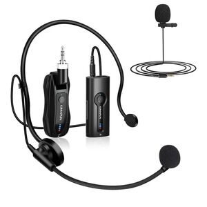 KIMAFUN G70-2 2.4G‎ Wireless Microphone System Lavalier Headset Mic 165FT 8H